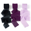 3 Rolls Polyester Raw Edges Ribbons SRIB-TAC0002-26B-1