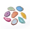 Natural Agate Slices Big Pendants G-E022-M-1