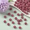 Polymer Clay Rhinestone Beads RB-C1438-10mm-A23-4