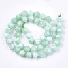 Natural Myanmar Jade/Burmese Jade Beads Strands X-G-T108-27B-2