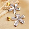 304 Stainless Steel Dangle Stud Earrings EJEW-K296-02GP-04-1