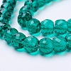 Transparent Glass Beads Strands EGLA-E045-B04-3