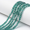 Electroplate Transparent Glass Beads Strands EGLA-A034-T3mm-E08-1