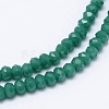 Faceted Rondelle Glass Beads Strands GLAA-M028-2mm-A06-2