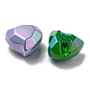 UV Plating Rainbow Iridescent Acrylic Beads OACR-P010-03-3