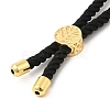 Twisted Nylon Cord Silder Bracelets DIY-B066-03G-11-3