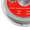 2-Ply Round Waxed Cotton Thread Cords YC-T004-01A-23-2