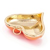 Brass Enamel Pendants KK-P201-24G-B-2
