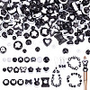 260Pcs 21 Styles Two-tone Acrylic Beads OACR-AR0001-36-1