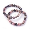 Natural Rhodonite Beads Stretch Bracelets BJEW-F380-01-B16-8