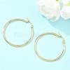 Ion Plating(IP) 304 Stainless Steel Hoop Earrings EJEW-N0016-11G-F-1