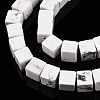 Natural Howlite Beads Strands G-T139-6x6-02A-4