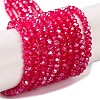 Baking Electroplate Glass Beads Strands DGLA-A039-J4mm-B21-1