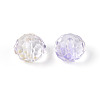 Baking Paint Transparent Glass Beads GLAA-N011-10mm-06-2