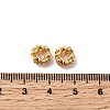 Brass Micro Pave Cubic Zirconia Beads KK-F916-11G-2