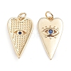 Brass Micro Pave Cubic Zirconia Pendants ZIRC-I042-01C-2