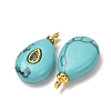 Dyed Synthetic Turquoise Pendants GG-CBAA798-01G-02-3