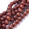 Wood Beads Strands WOOD-F008-03-B-2