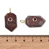 Natural Red Line Jasper Red Vein Jasper Pendants KK-CBAF9BC-20G-06-3
