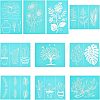 Christmas Reindeer Self-Adhesive Silk Screen Printing Stencil DIY-OC0001-99B-1