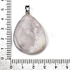 Natural White Cherry Blossom Agate Pendants G-F820-14P-17-3