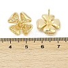 Brass Stud Earring Findings KK-Z099-05G-02-3