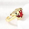 Glass Cuff Open Rings RJEW-P178-01B-G-2