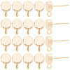 BENECREAT Brass Stud Earring Findings KK-BC0001-24G-1