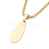 304 Stainless Steel Double Layer Necklaces NJEW-M181-26G-3