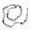 Electroplate Non-magnetic Synthetic Hematite Bead Strands X-G-F300-24C-01-2
