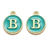 Golden Plated Alloy Enamel Charms LS-ENAM-Q437-15B-1