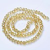 Electroplate Glass Beads Strands EGLA-A034-T10mm-B18-2