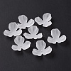 3-Petal Transparent Acrylic Bead Caps OACR-A017-11-1