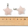 Natural Rose Quartz Pendants GG-K002-10T-3