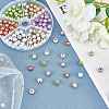 Spray Painted Acrylic Beads ACRP-PH0001-03-WH-6