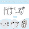 20Pcs 316 Stainless Steel Clip-on Earring Findings STAS-BBC0008-59P-2