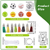 DIY Sports Ball Keychain Making Kit DIY-SP0001-48-2