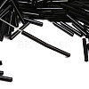 Opaque Glass Bugle Beads SEED-R028-2x18-C01-3