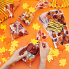BENECREAT Rectangle Plastic Candy Bags for Thanksgiving Day CON-BC0007-06-3
