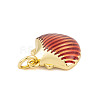 Rack Plating Brass Enamel Pendants KK-P269-09G-05-2