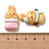 Rabbit Theme Opaque Resin Decoden Cabochons CRES-P034-01-3