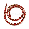 Electroplate Opaque Color Glass Beads Strands X-EGLA-Q127-A01-02K-2