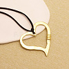 Bohemian Style Zinc Alloy Pendant Black Waxed Cord Necklaces for Women FS-WG15105-09-1
