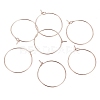 Ion Plating(IP) 316L Surgical Stainless Steel Hoop Earring Findings STAS-G130-03RG-21MM-2