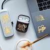 9Pcs Nickel Self-adhesive Picture Stickers DIY-WH0450-194-6