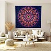 Black Light Boho Mandala Wall Tapestry JX154F-7