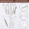 14Pcs 14 Styles Tibetan Style Alloy Bookmarks Findings AJEW-UN0001-69-5
