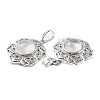Natural Quartz Crystal Pendants X-G-P498-02P-06-3