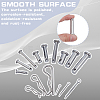 55Pcs 304 Stainless Steel Hitch Pin Clips & 90Pcs Open Latch & 39Pcs Connecting Rod Plug Bolt Pins STAS-AR0002-68-8