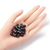 Opaque Black Acrylic Beads MACR-YW0002-80-3